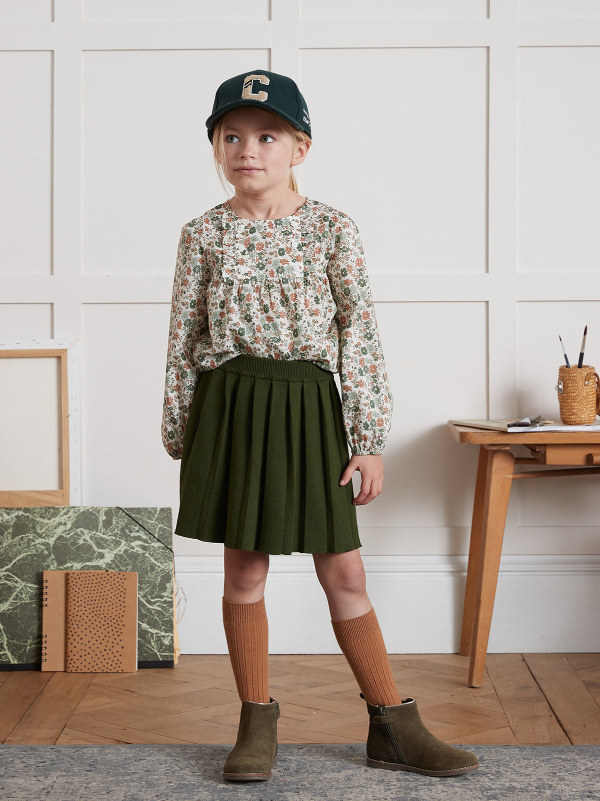 Jupe plissée en tricot - Collection Junior