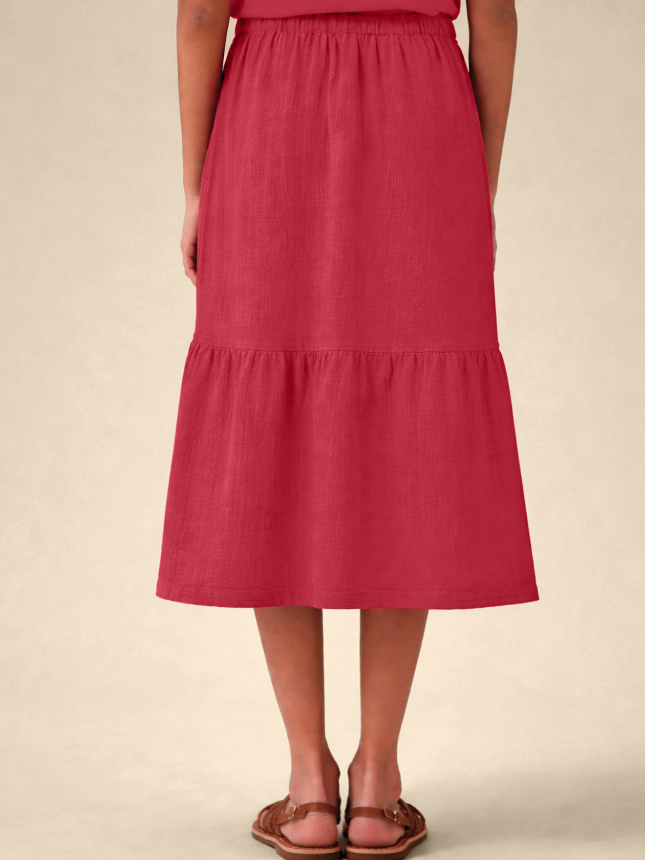 Mädchenrock aus Gaze – Bio-Baumwolle