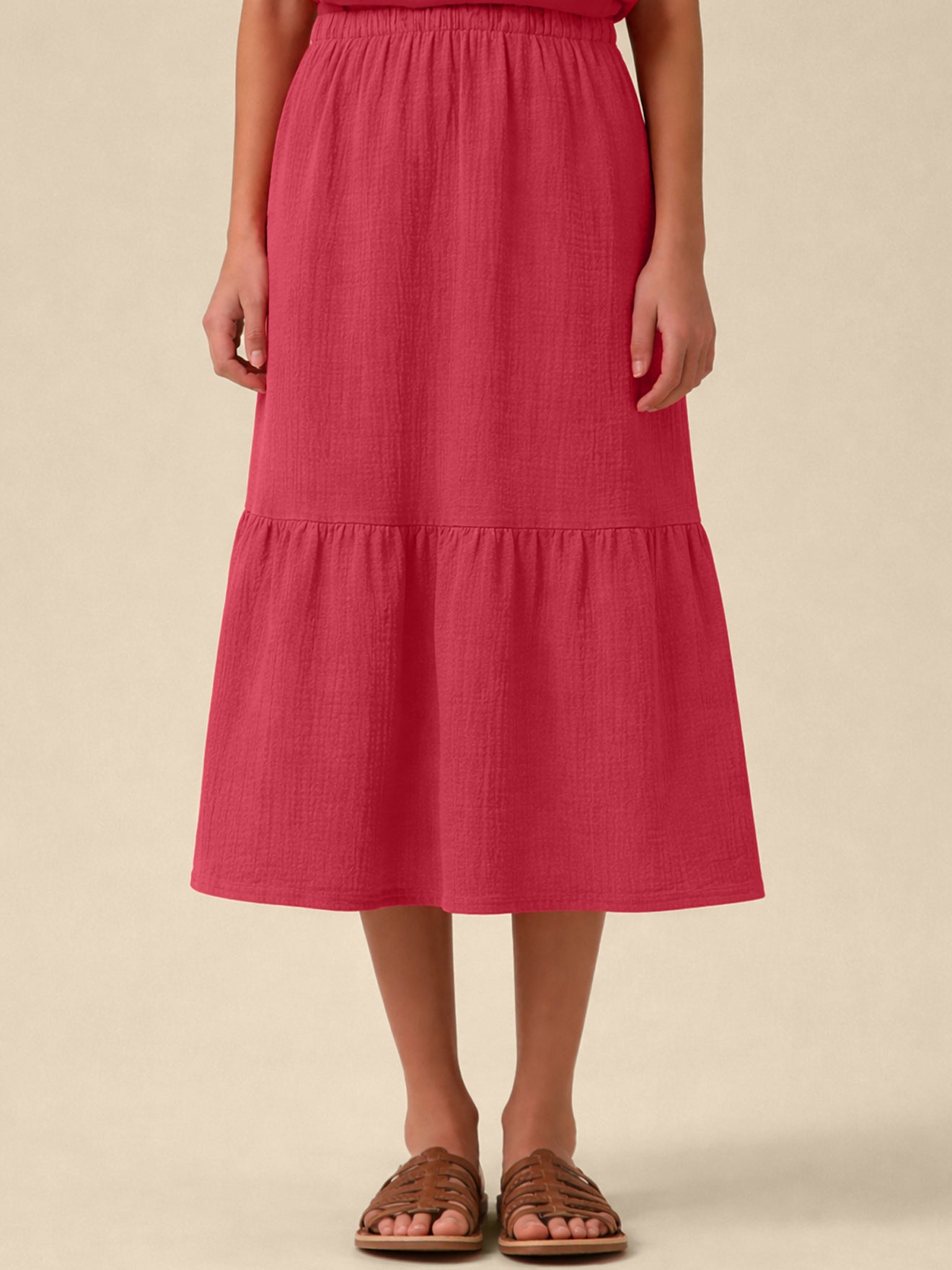 Mädchenrock aus Gaze – Bio-Baumwolle