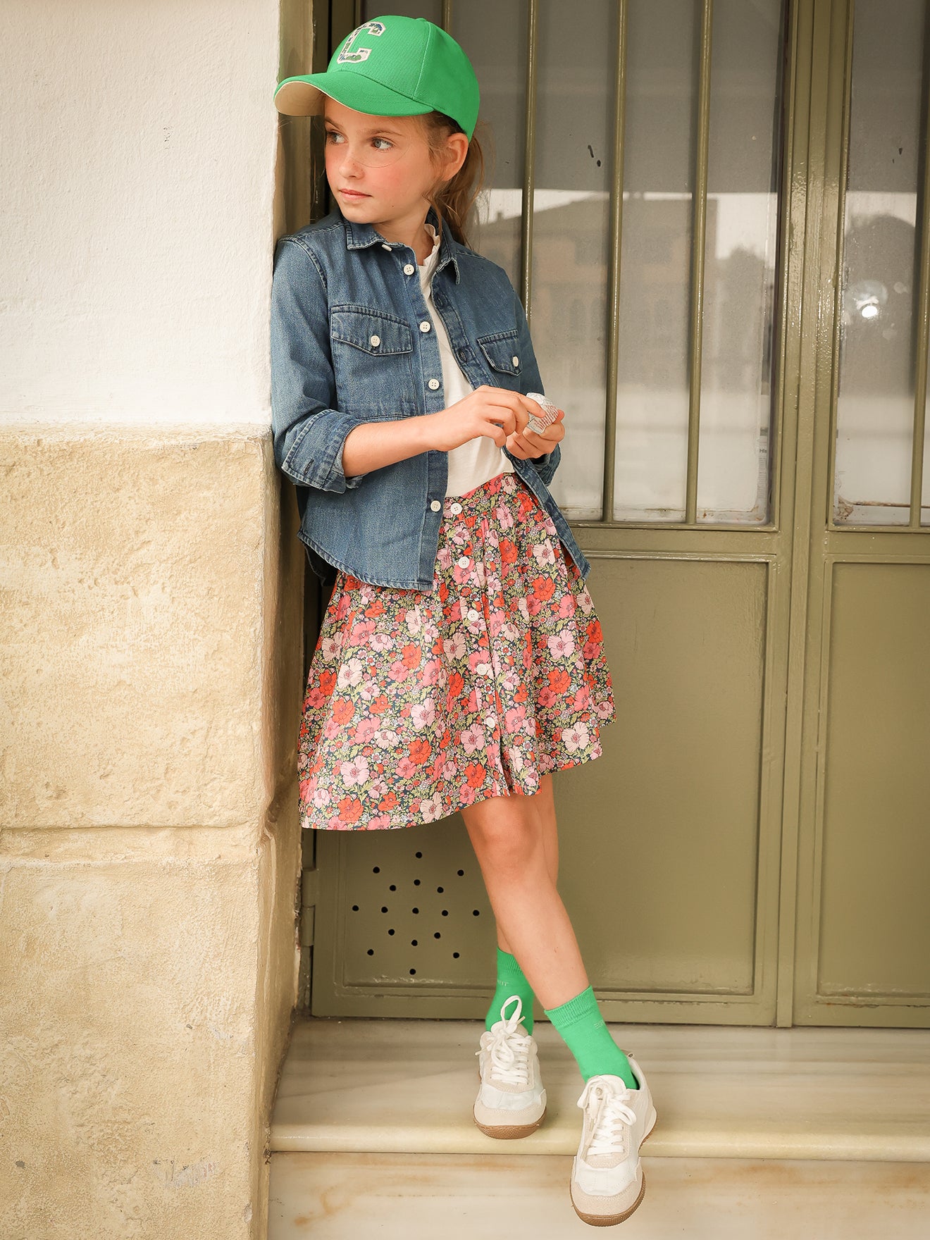 Jupe Fille en tissu Liberty