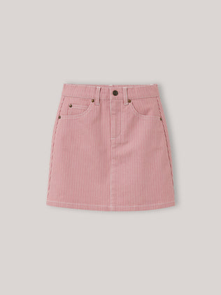 Jupe Fille en denim rayé