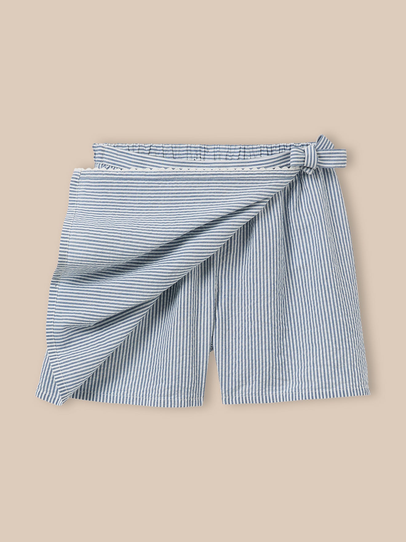 Jupe-short en seersucker Fille