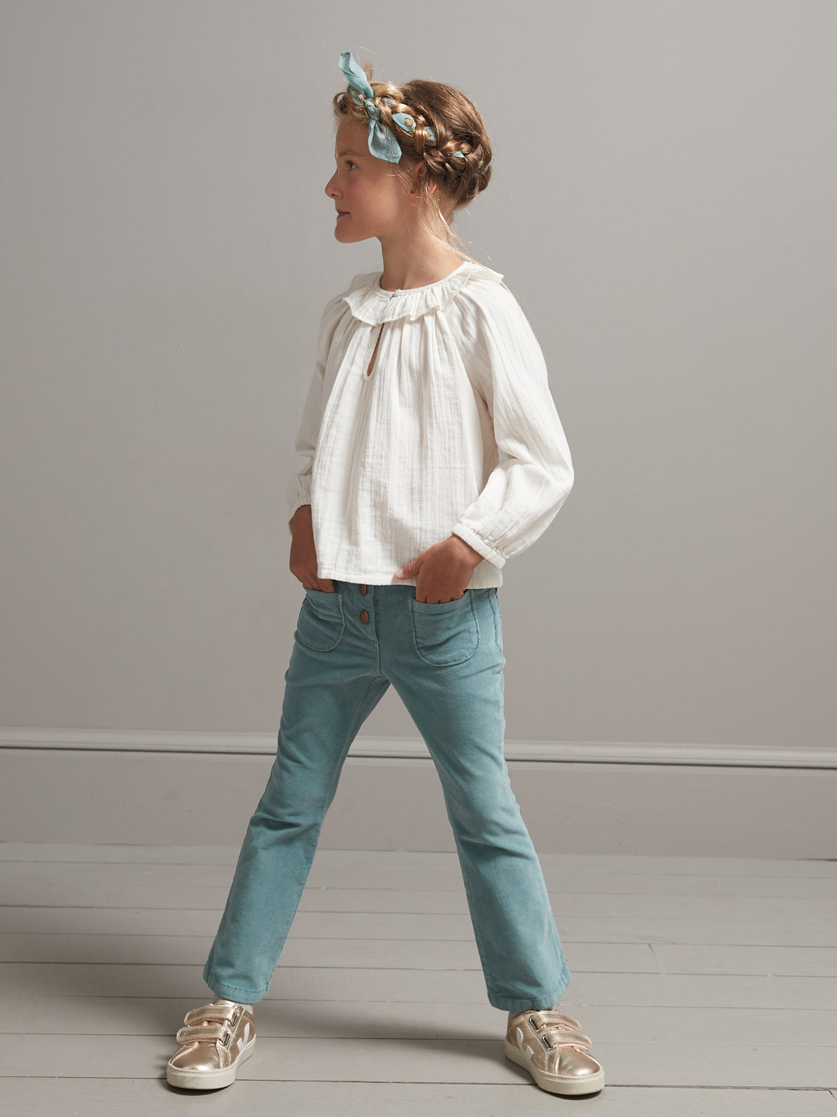 Pantalon en velours Fille