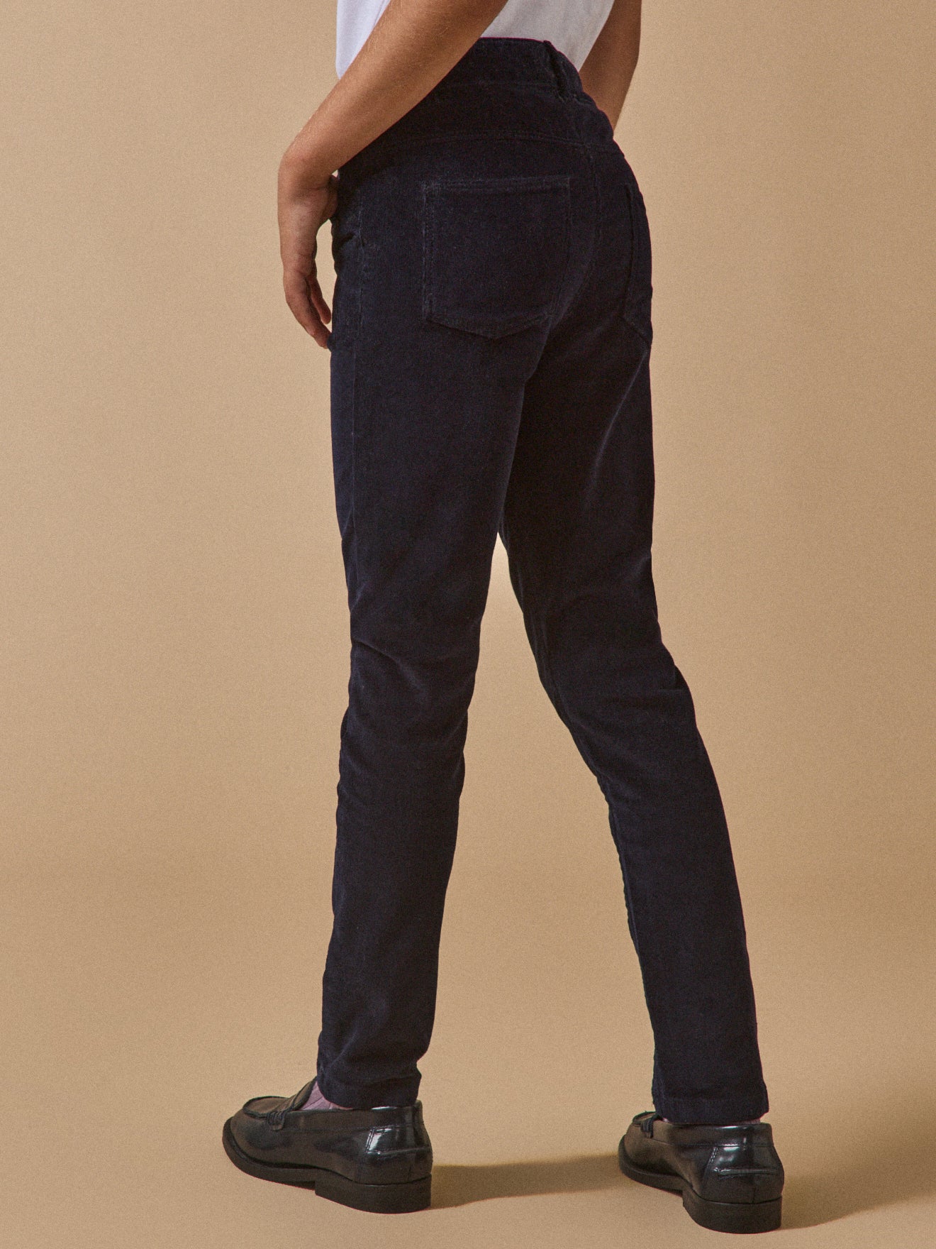 Mädchen Slim Fit Hose aus Velours