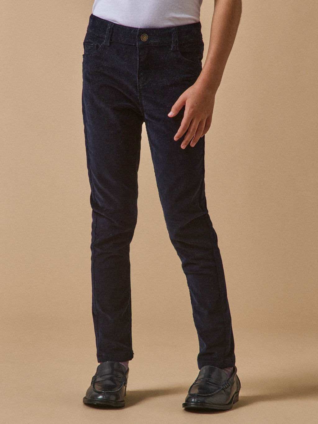 Slim en velours Fille