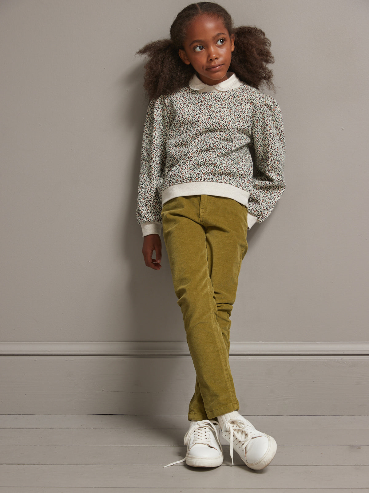 Slim en velours Fille