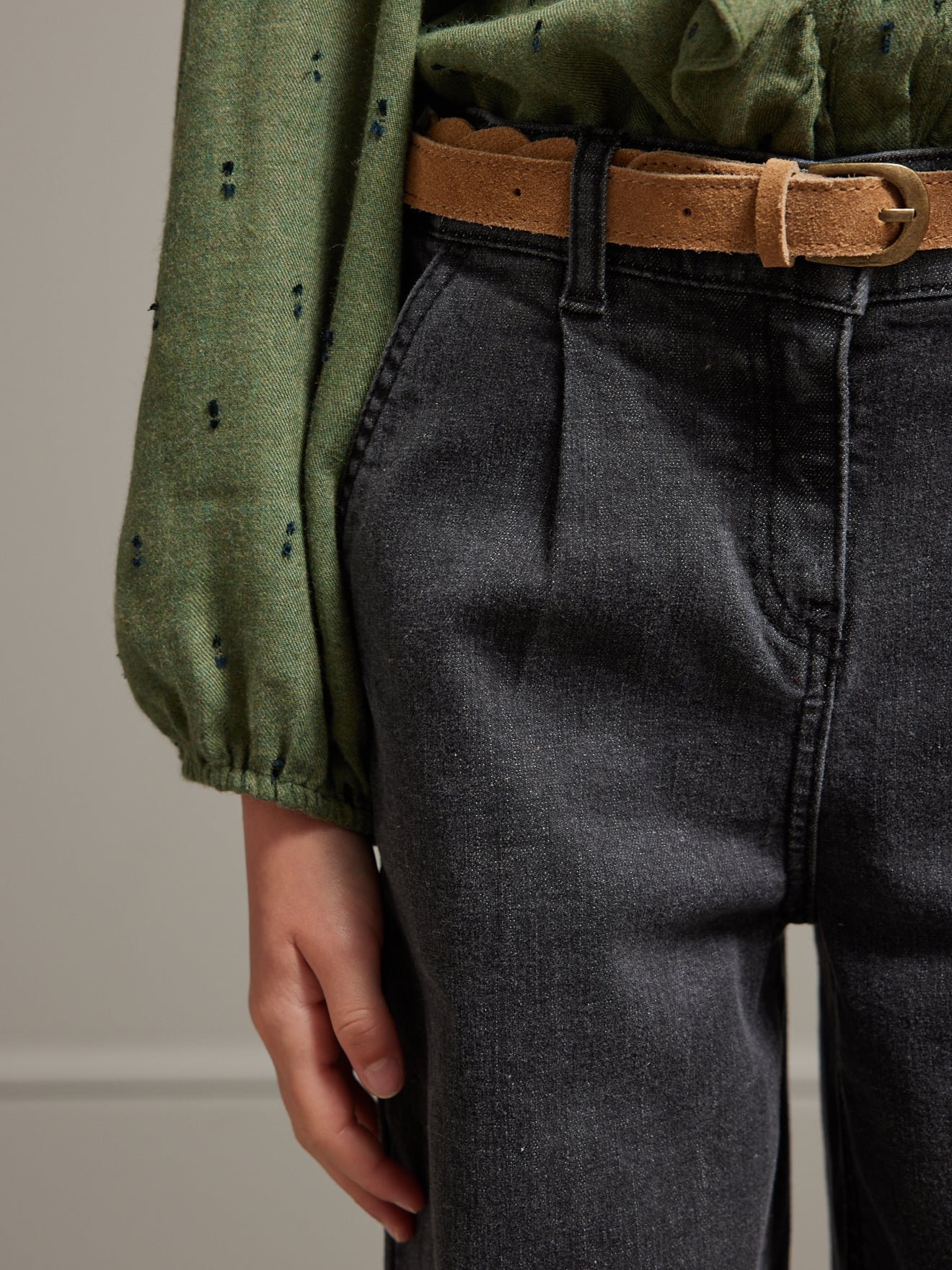 Mädchen-Jeans, weiter Schnitt