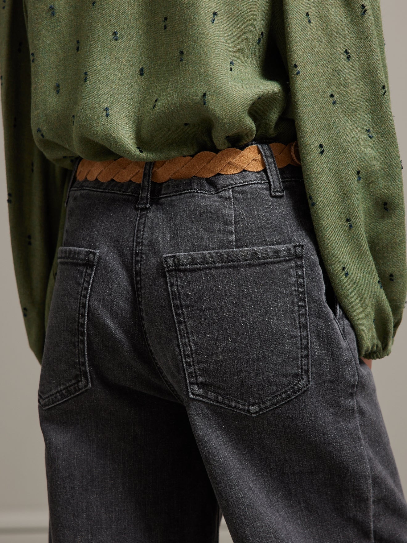 Mädchen-Jeans, weiter Schnitt