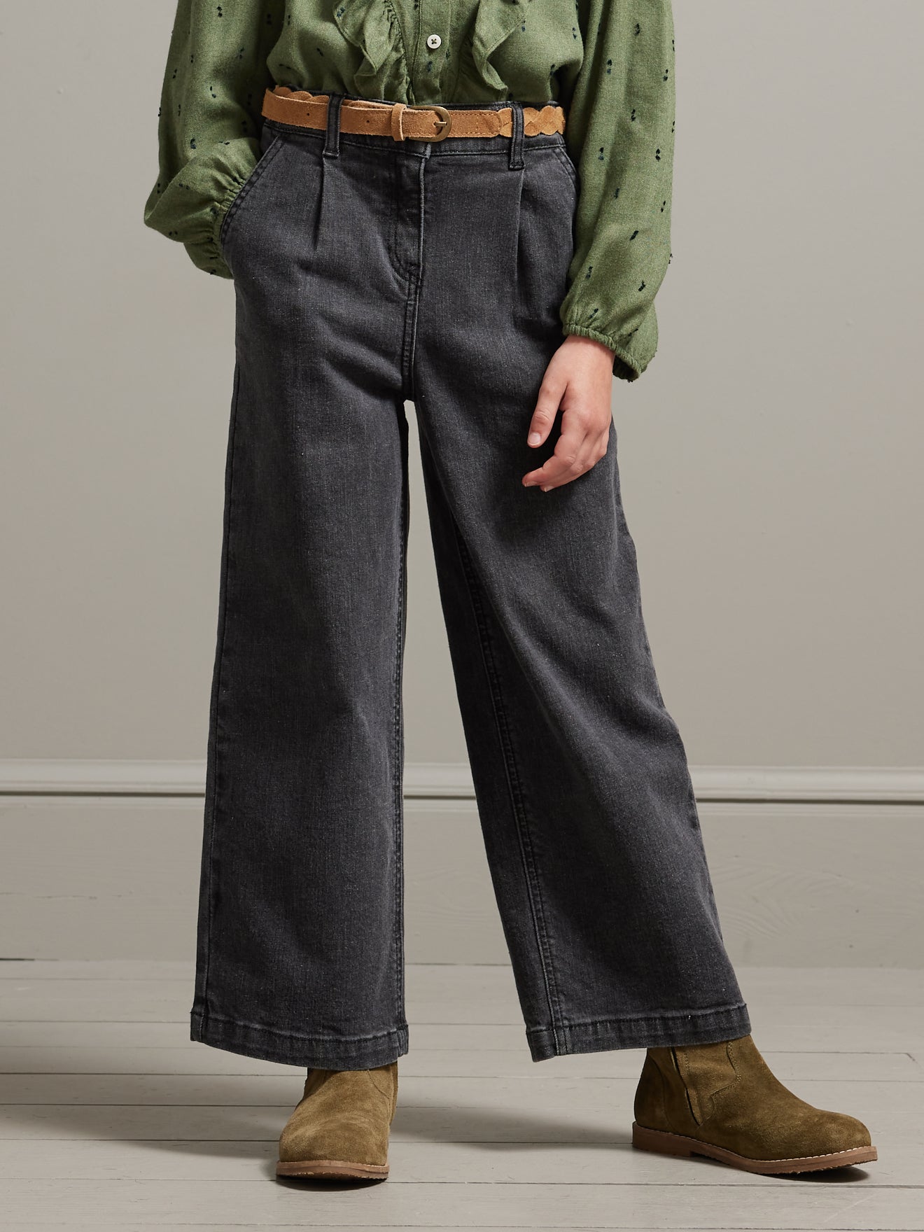 Mädchen-Jeans, weiter Schnitt