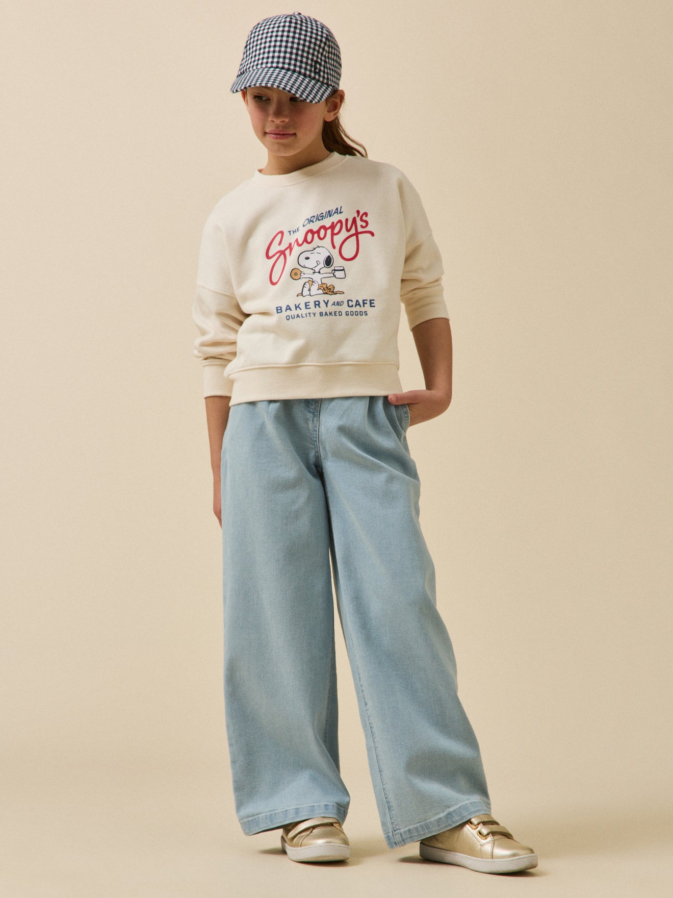 Pantalon large en denim - Collection Junior