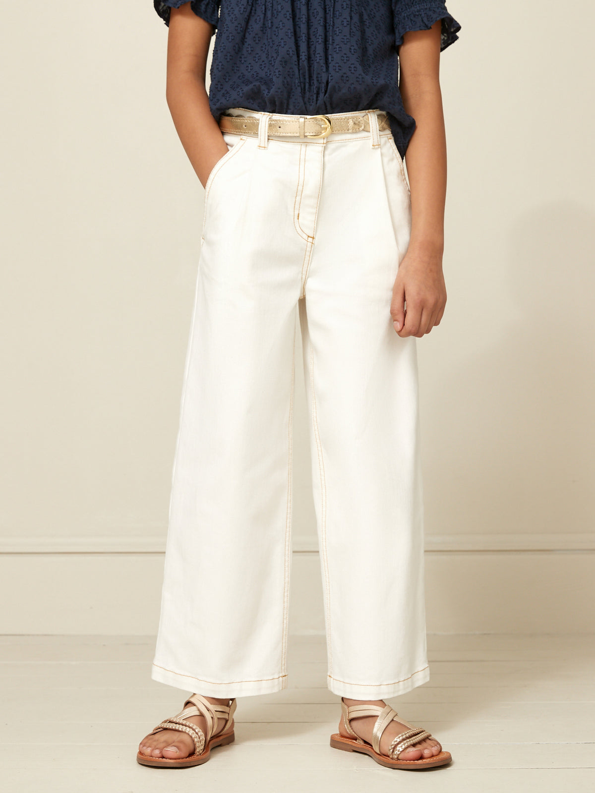 Pantalon large en denim - Collection Junior