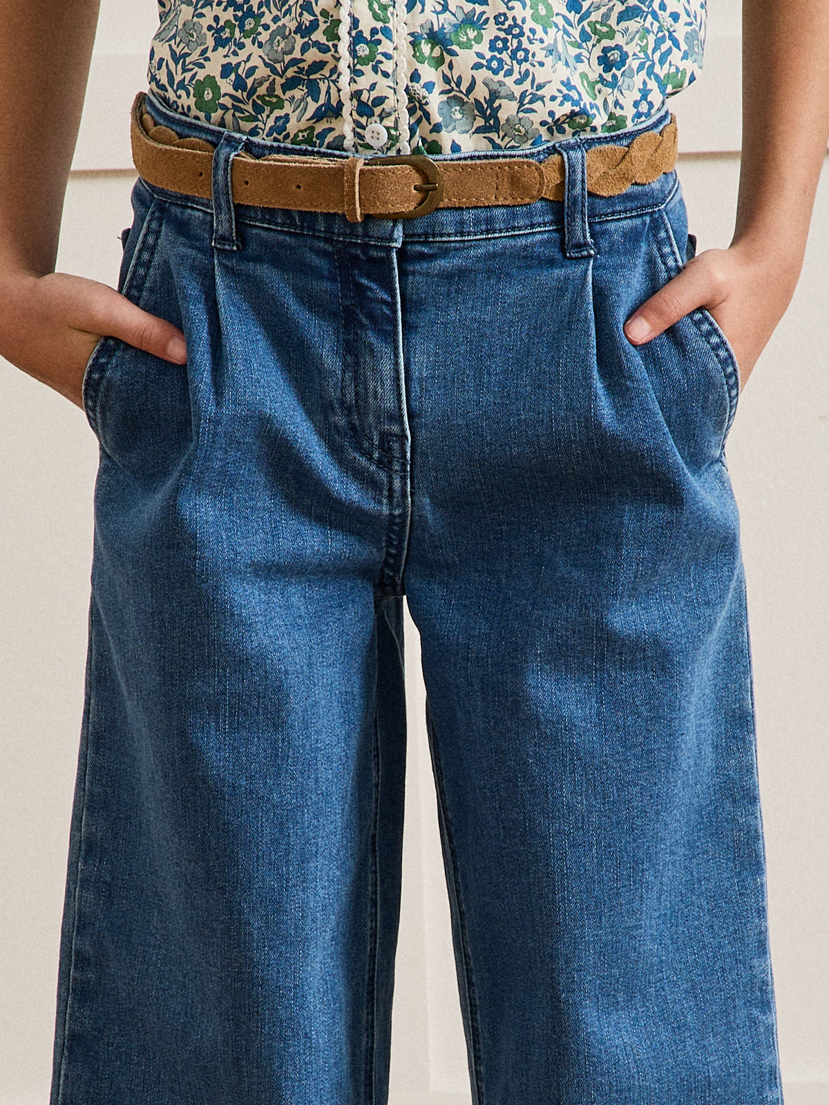 Pantalon large en denim - Collection Junior