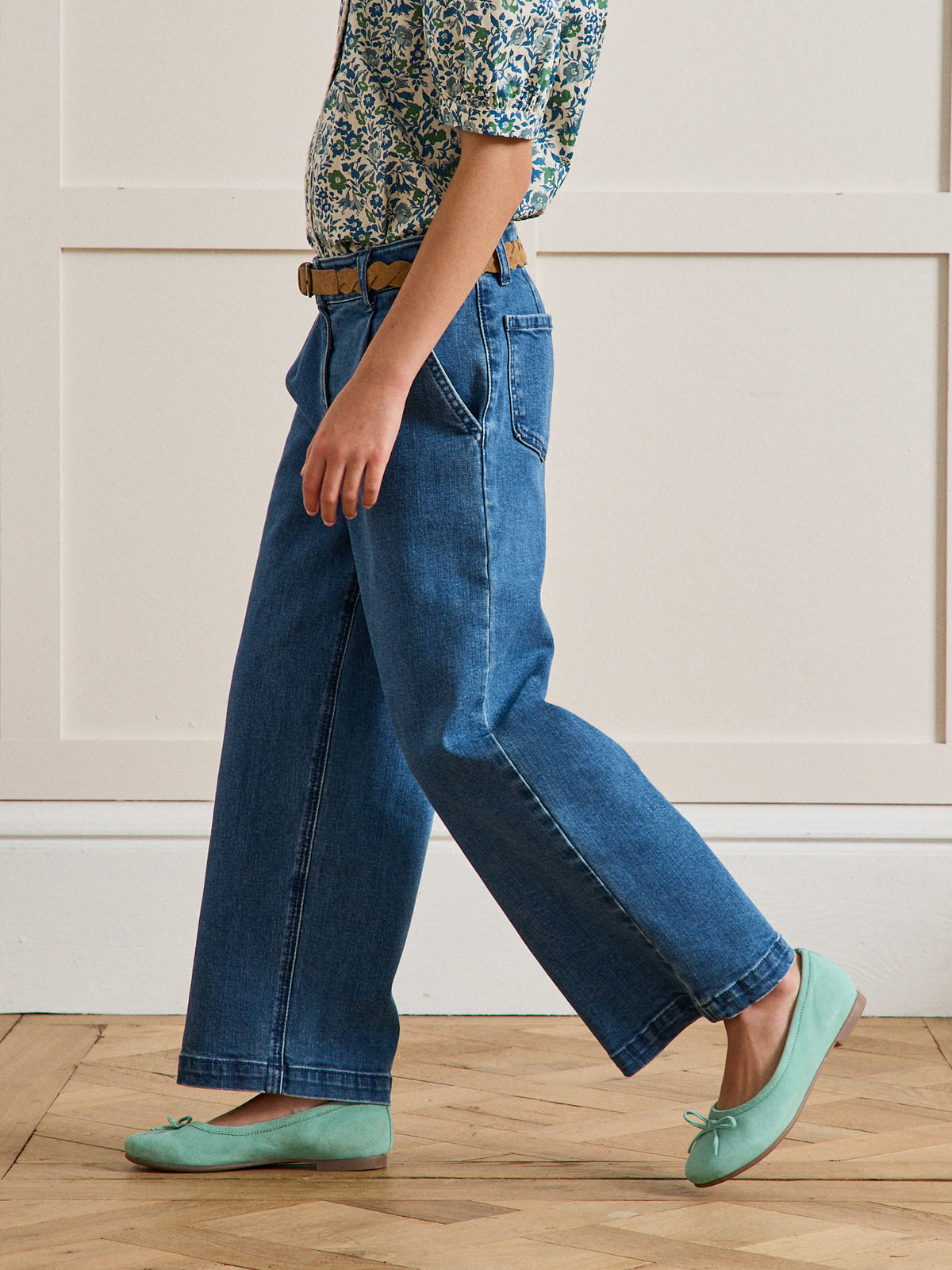 Pantalon large en denim - Collection Junior