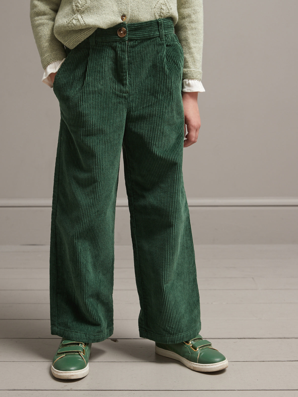Pantalon large en velours Fille