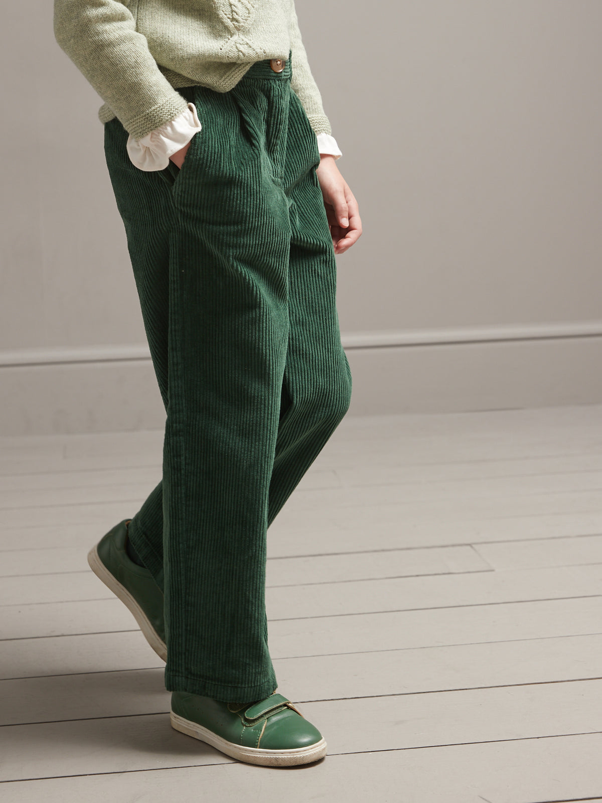 Pantalon large en velours Fille
