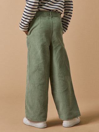 Pantalon flare en velours Fille
