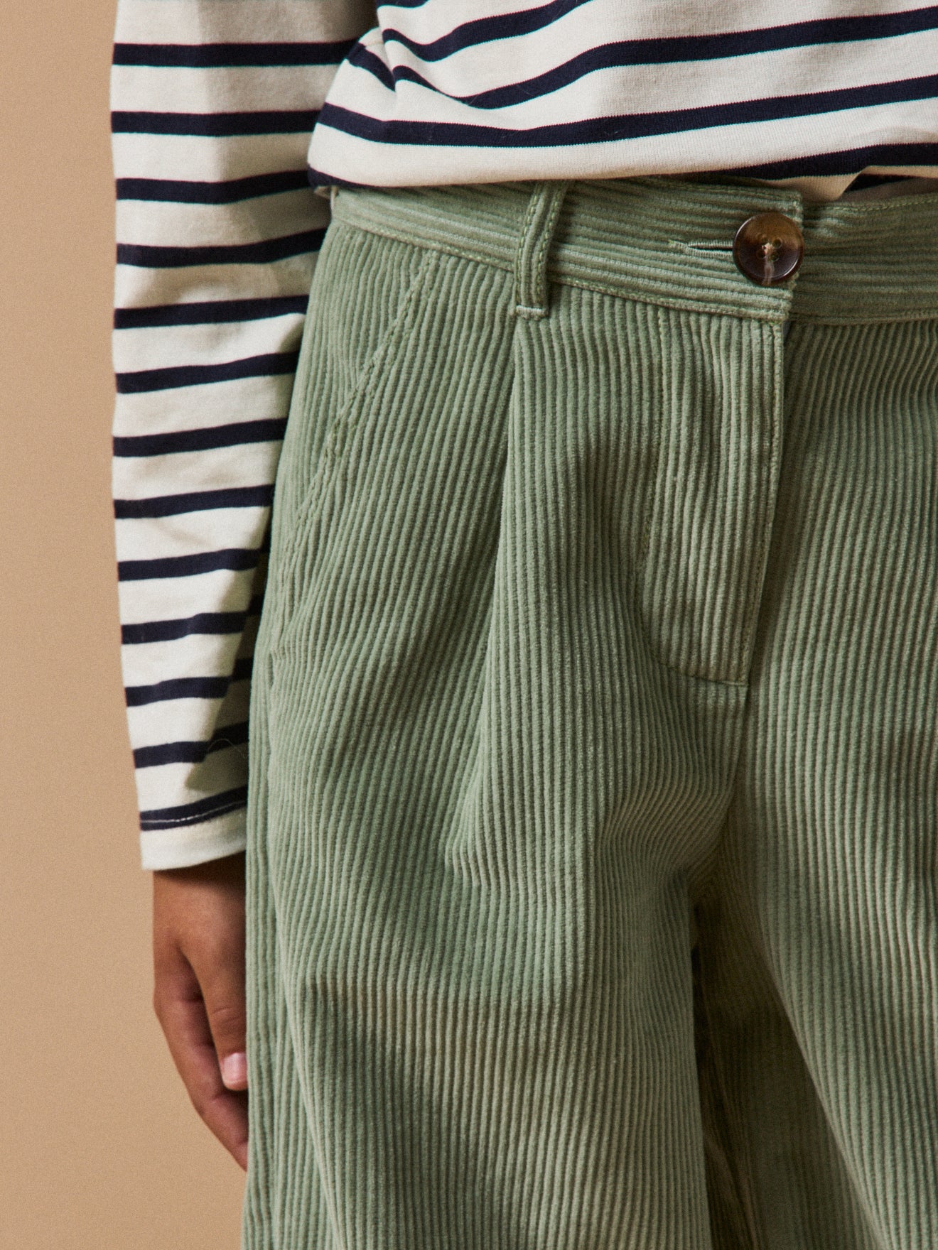 Mädchen-Schlaghose aus Velours