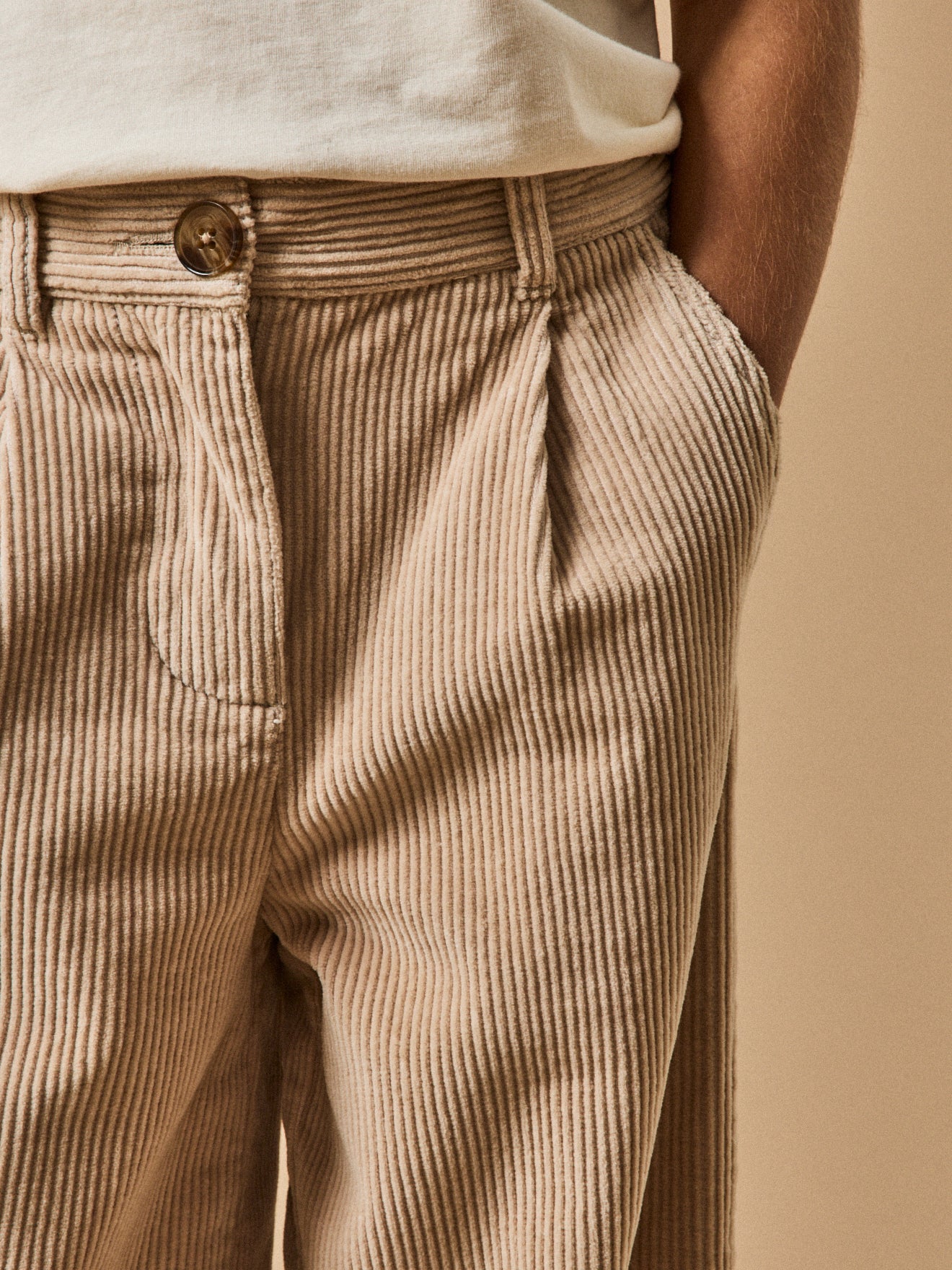 Pantalon flare en velours Fille