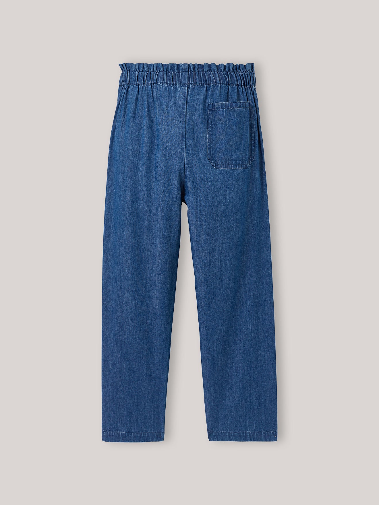 Pantalon large Fille en denim light