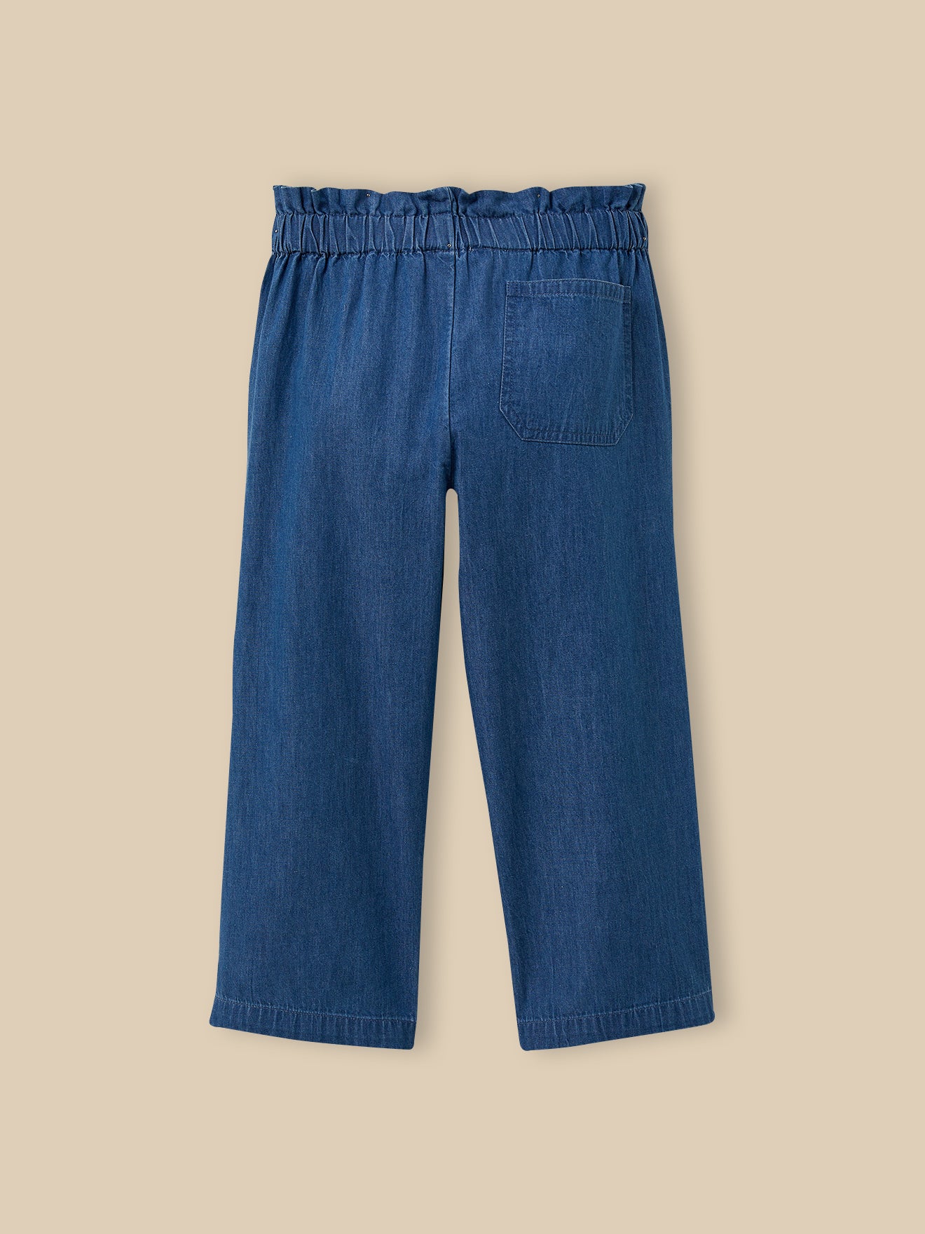 Mädchenhose, weit, aus leichtem Denim
