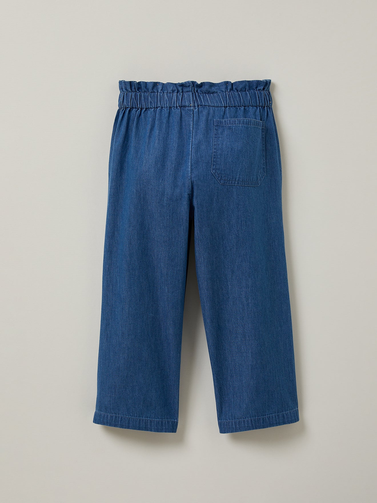 Mädchenhose, weit, aus leichtem Denim