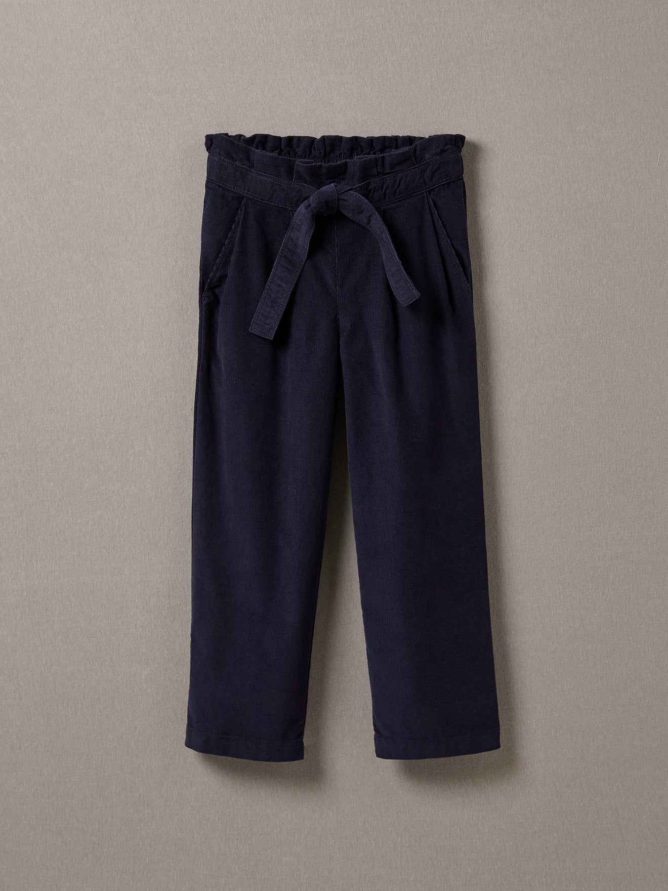 Mädchenhose, weit, aus Velours