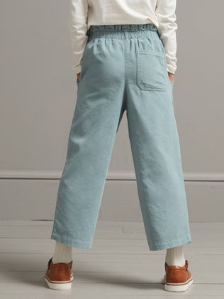 Mädchenhose, weit, aus Velours