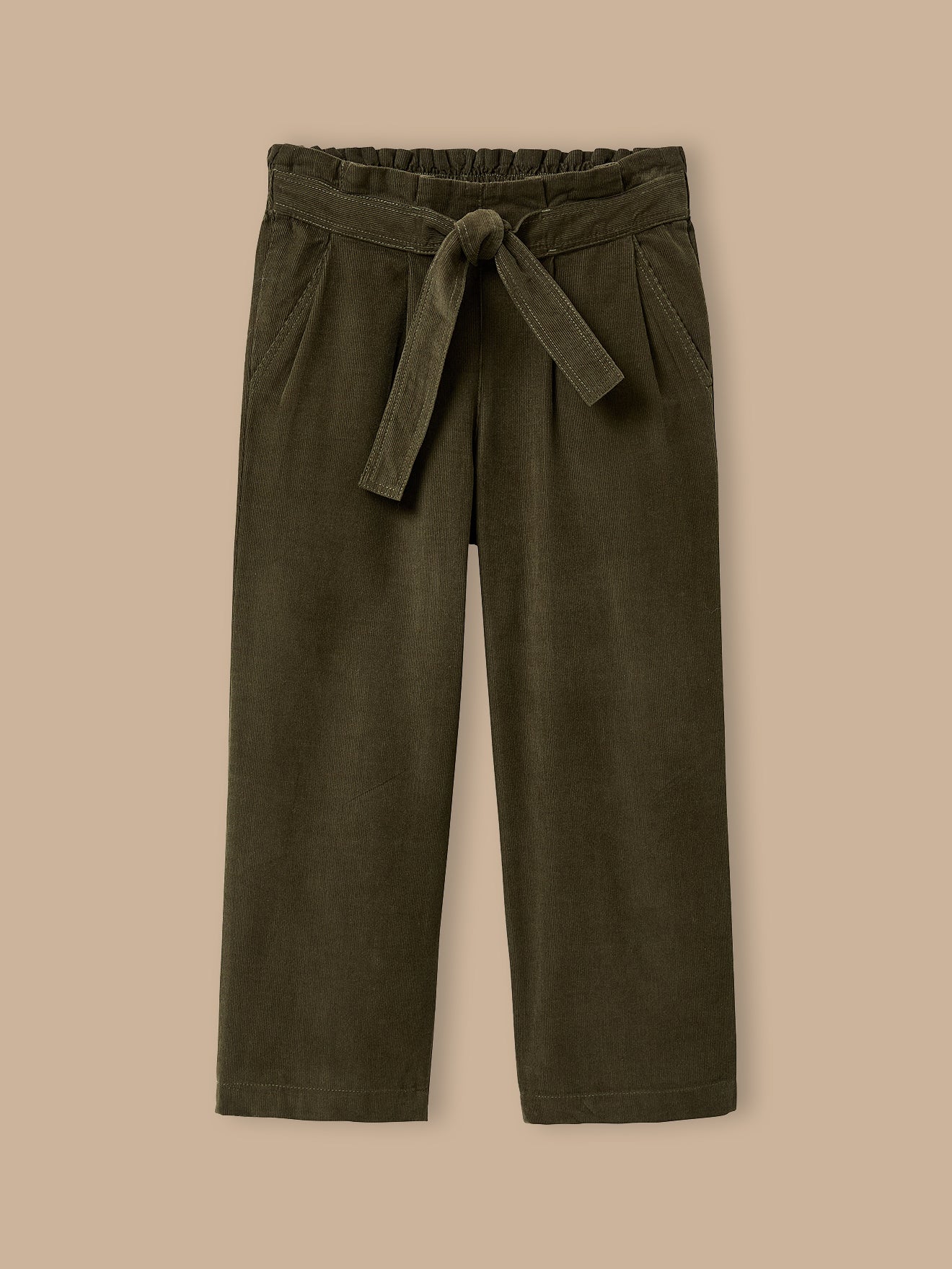 Pantalon large Fille en velours