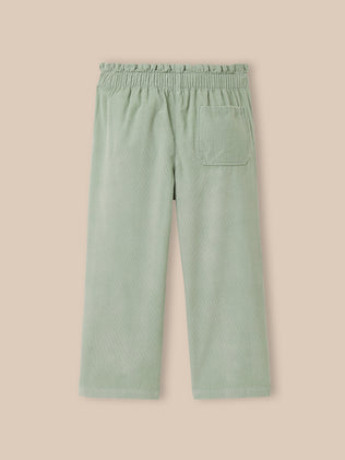Pantalon large Fille en velours