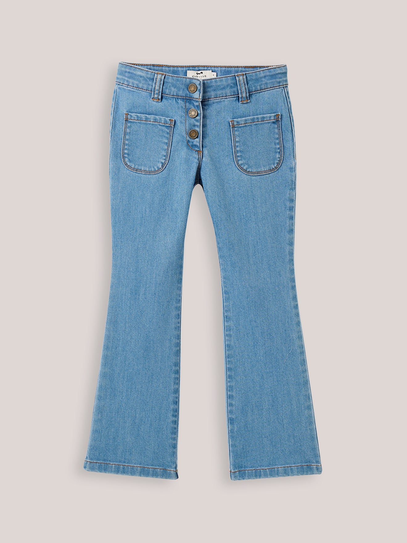 Pantalon flare Fille en denim