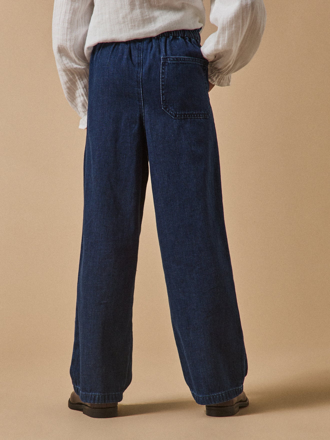 Pantalon large Fille denim light