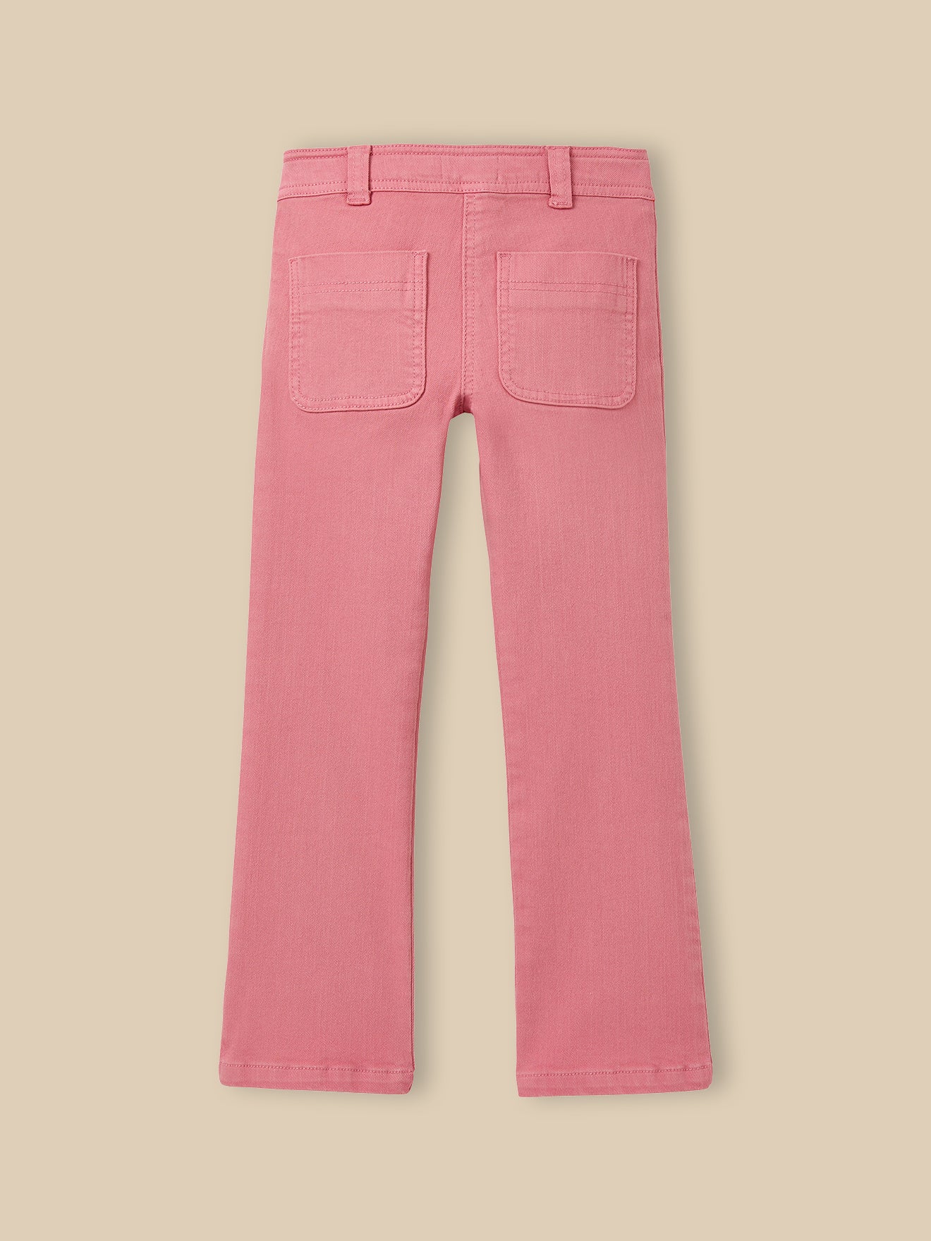 Mädchen-Schlaghose aus Twill-Stoff