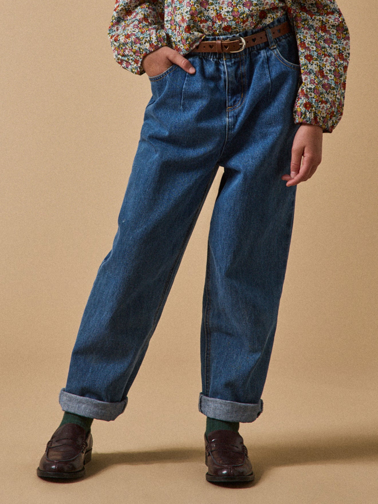 Mädchenhose, Mum Fit Jeans