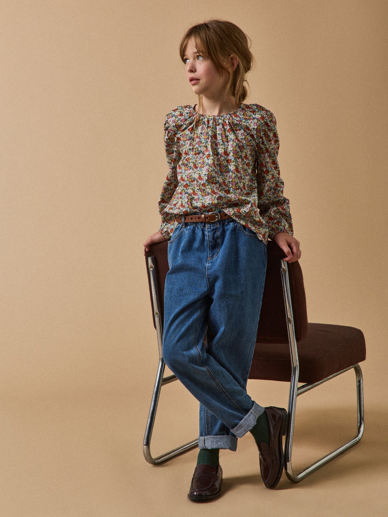 Mädchenhose, Mum Fit Jeans