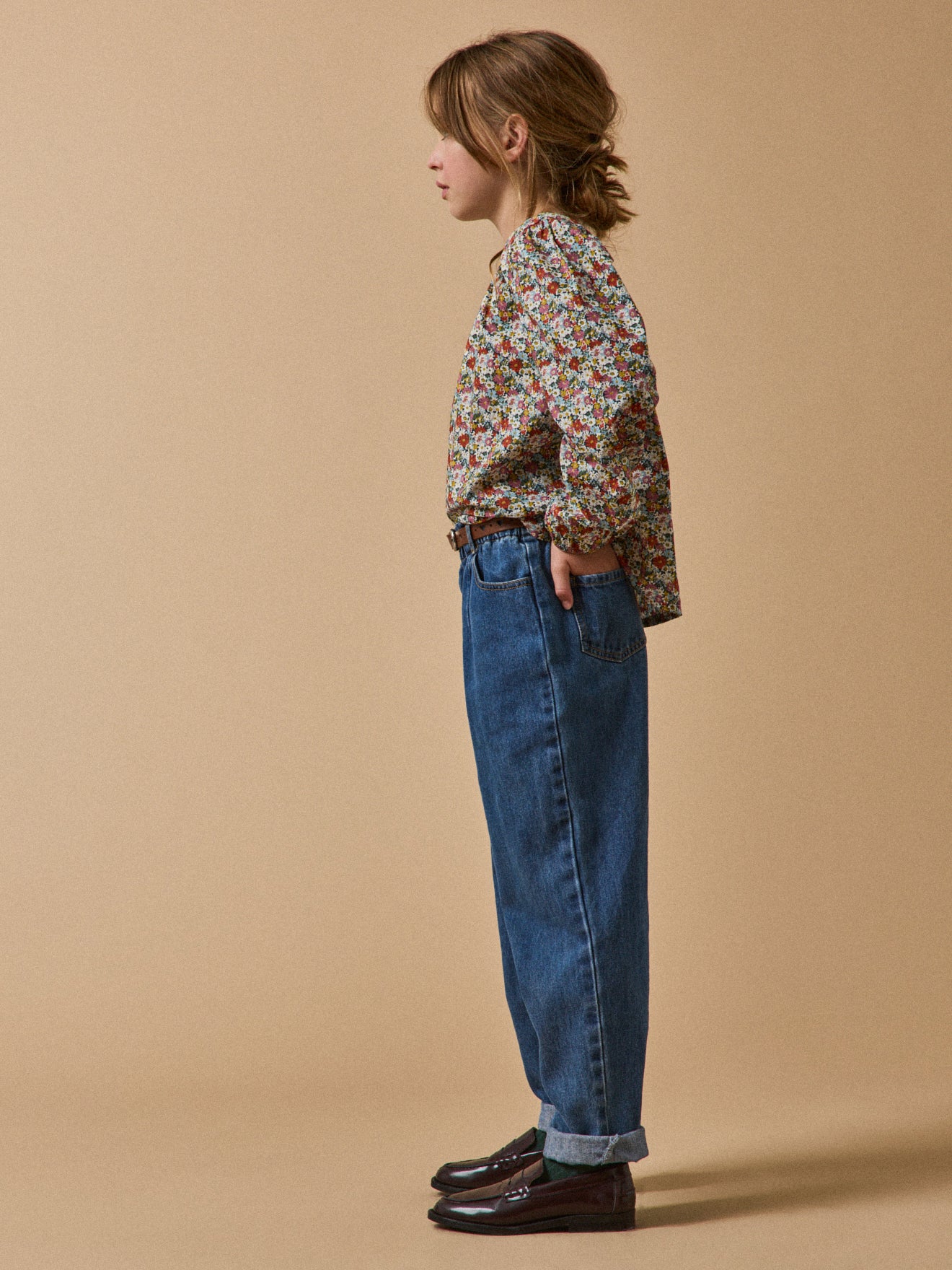 Mädchenhose, Mum Fit Jeans