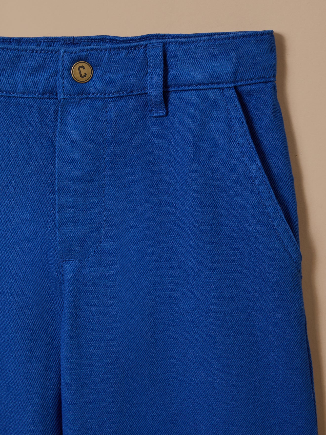 Mädchenhose, weit, aus Twill