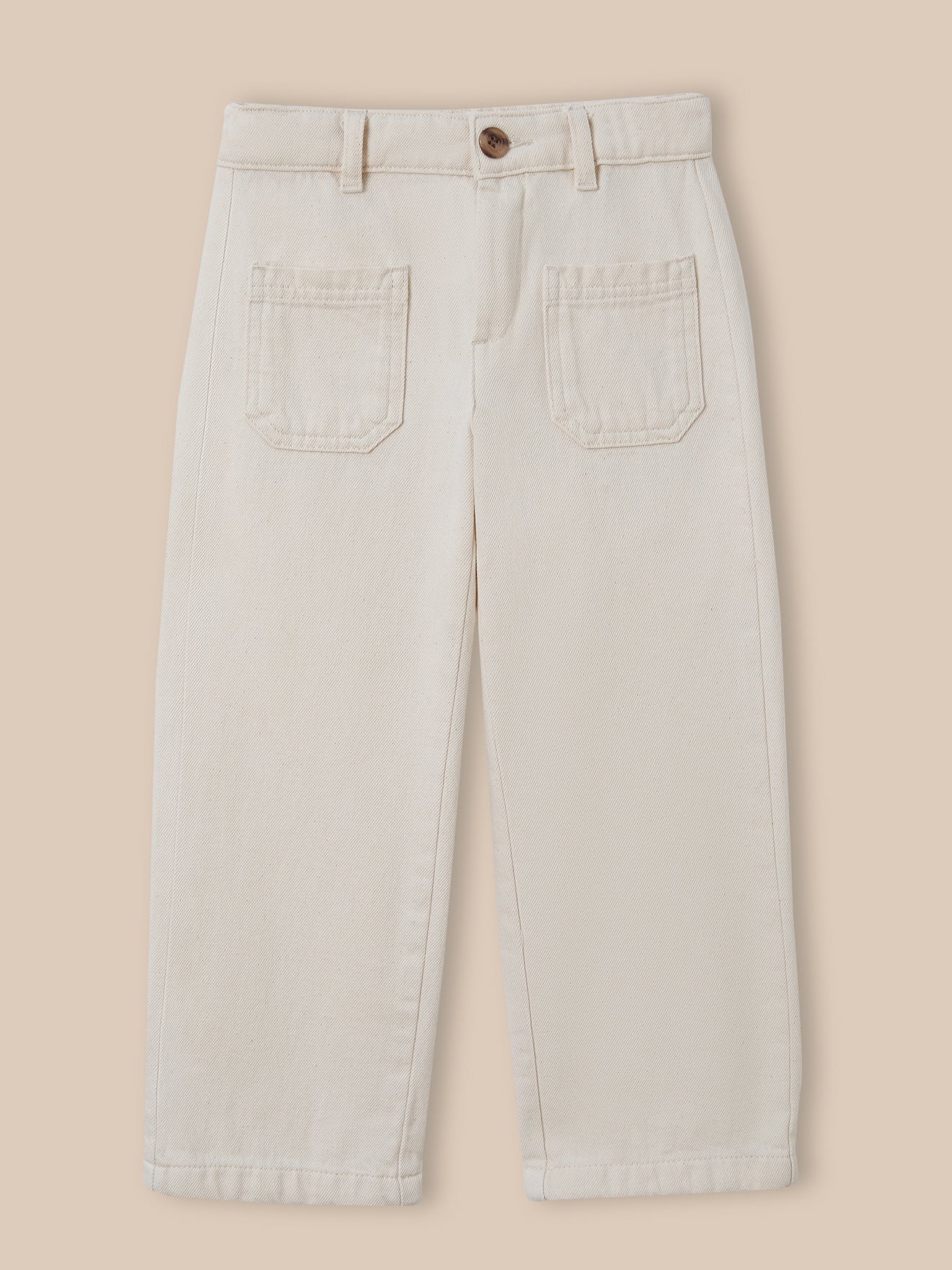 Mädchenhose, gerade geschnitten, aus Denim