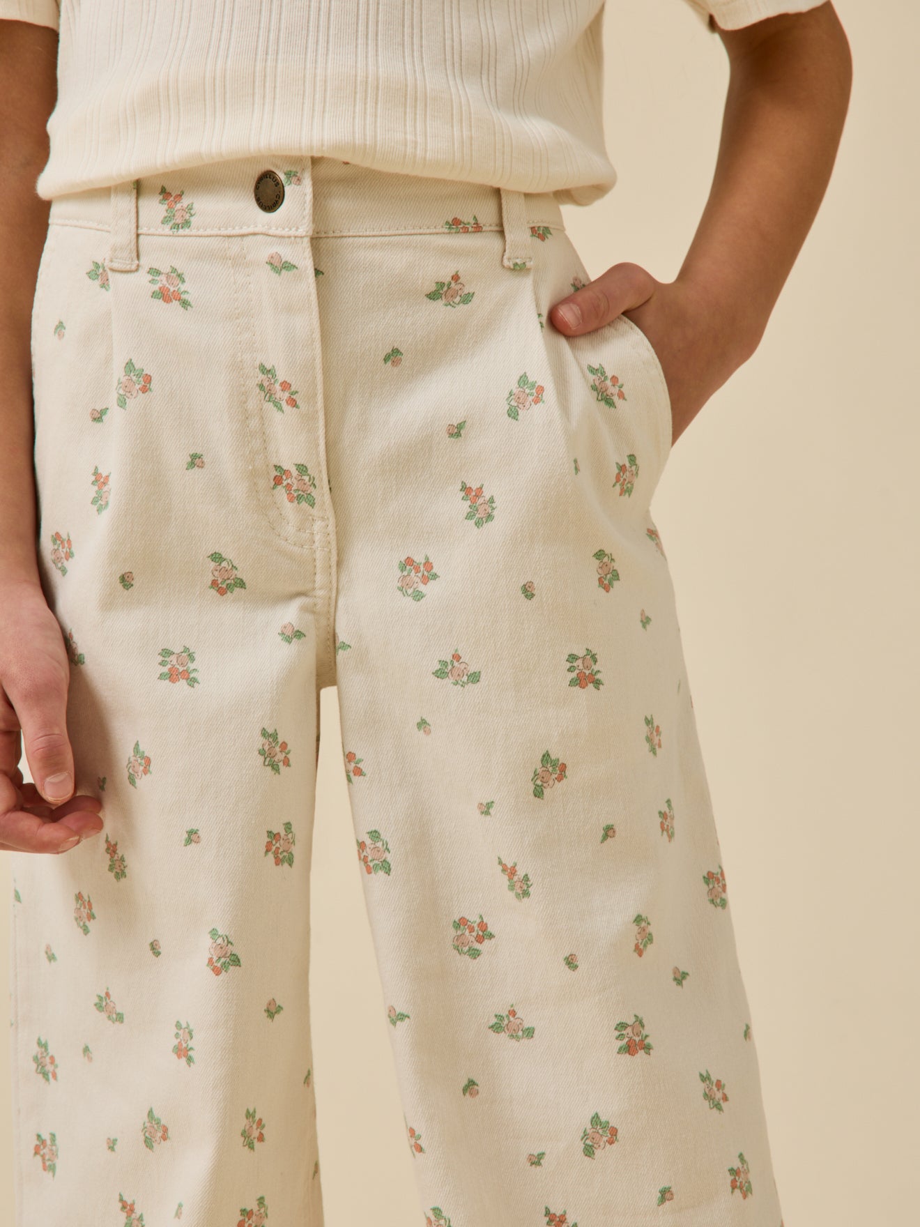 Pantalon large imprimé Fille