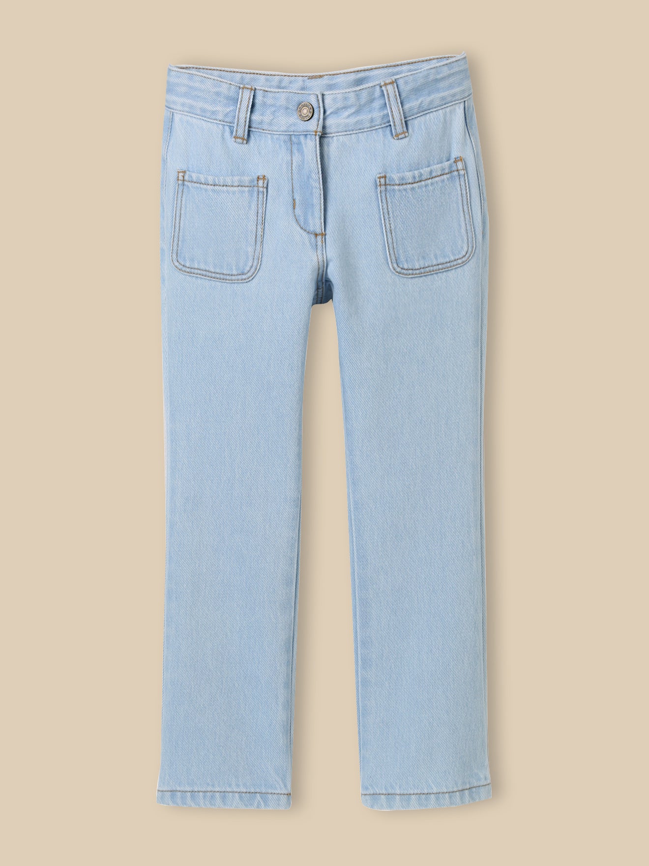 Mädchen-Schlaghose aus Denim