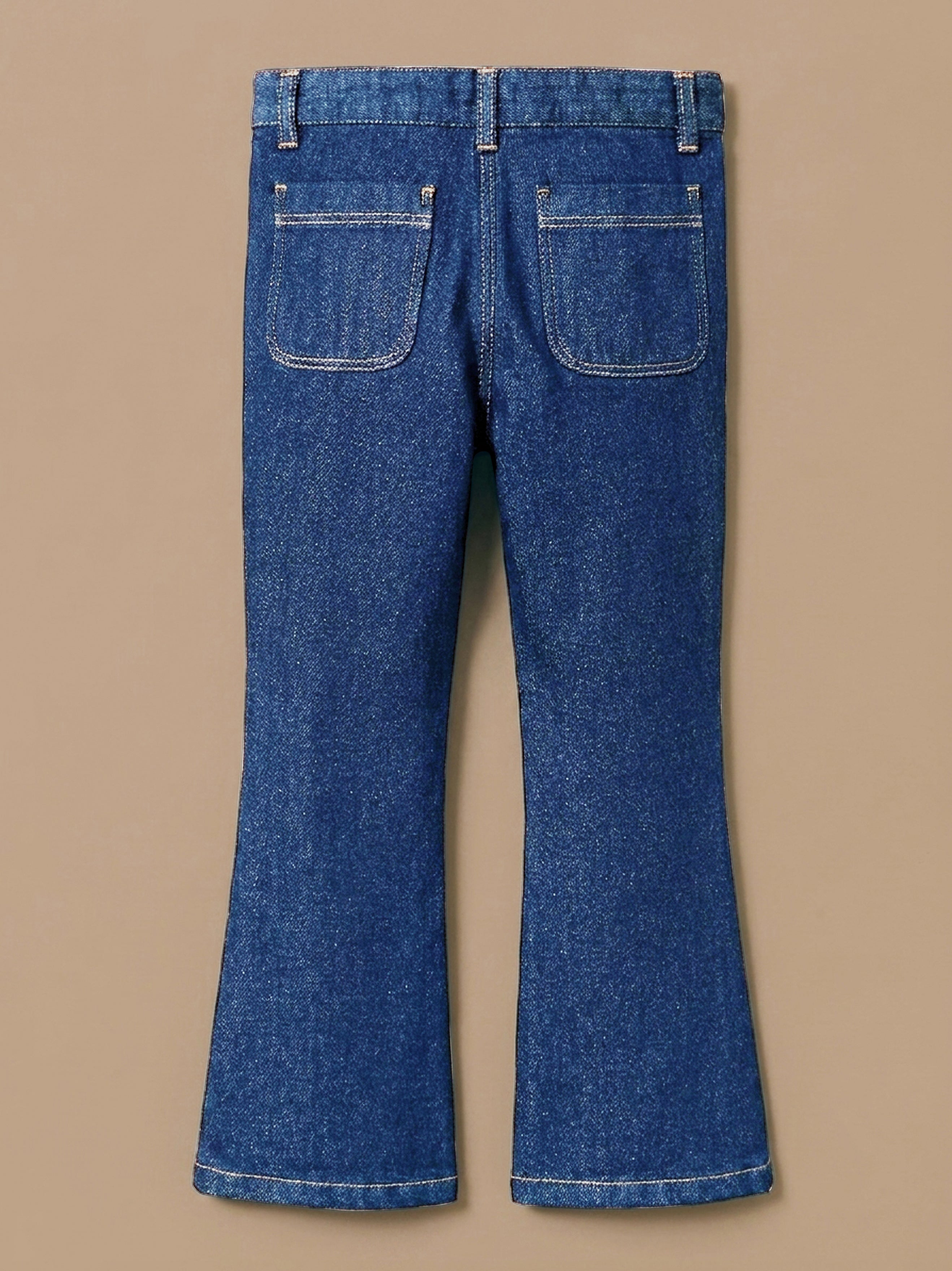 Pantalon flare Fille denim