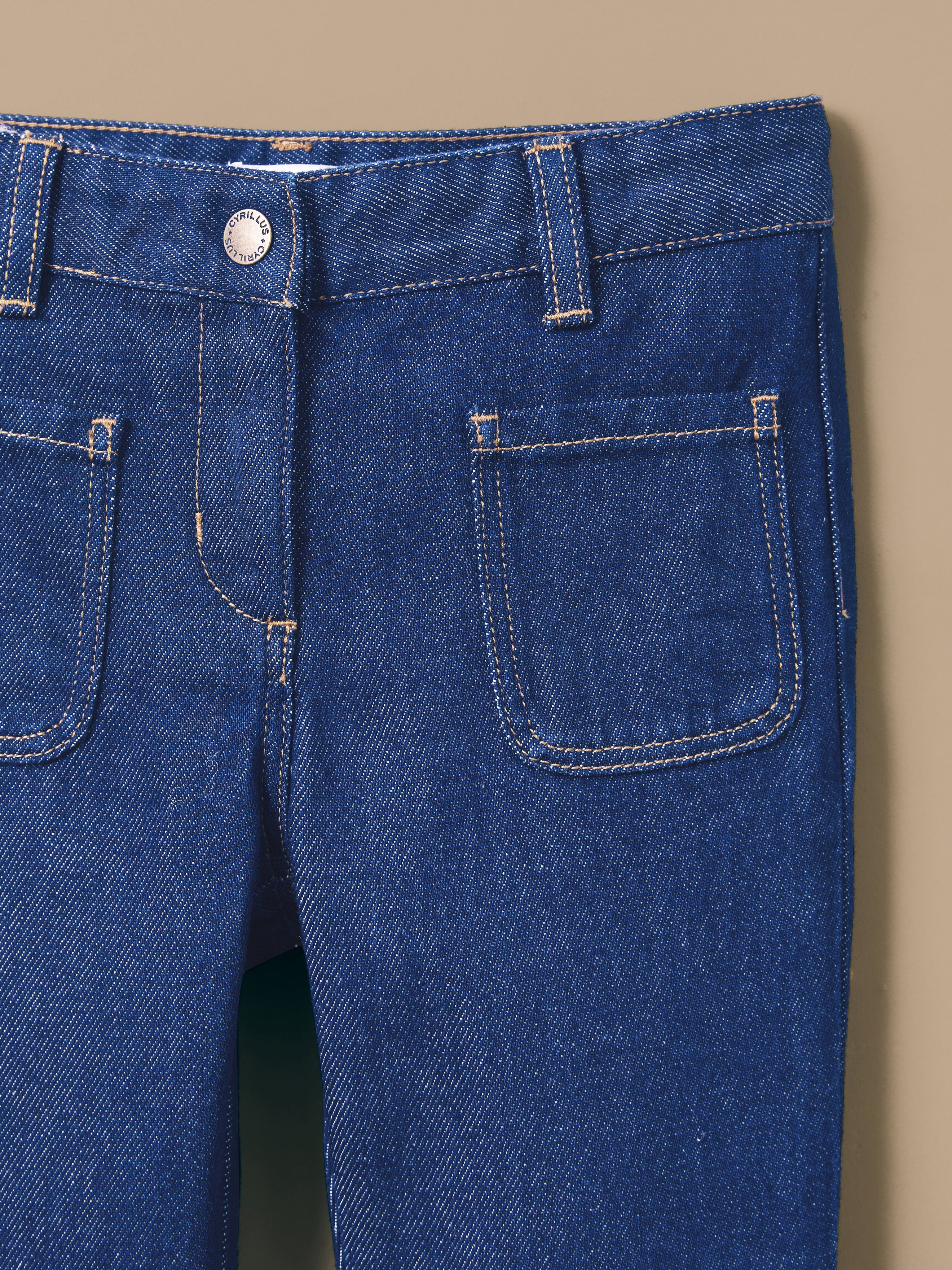 Pantalon flare Fille denim