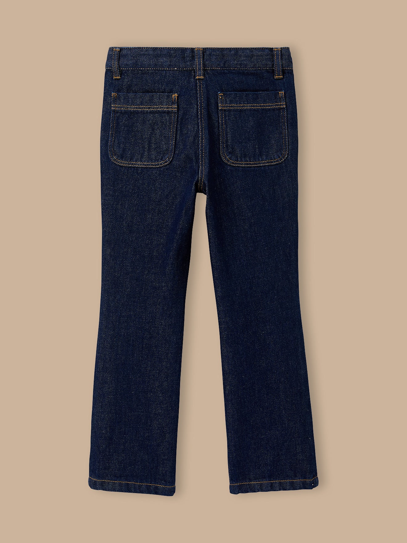 Mädchen-Denimhose, weit