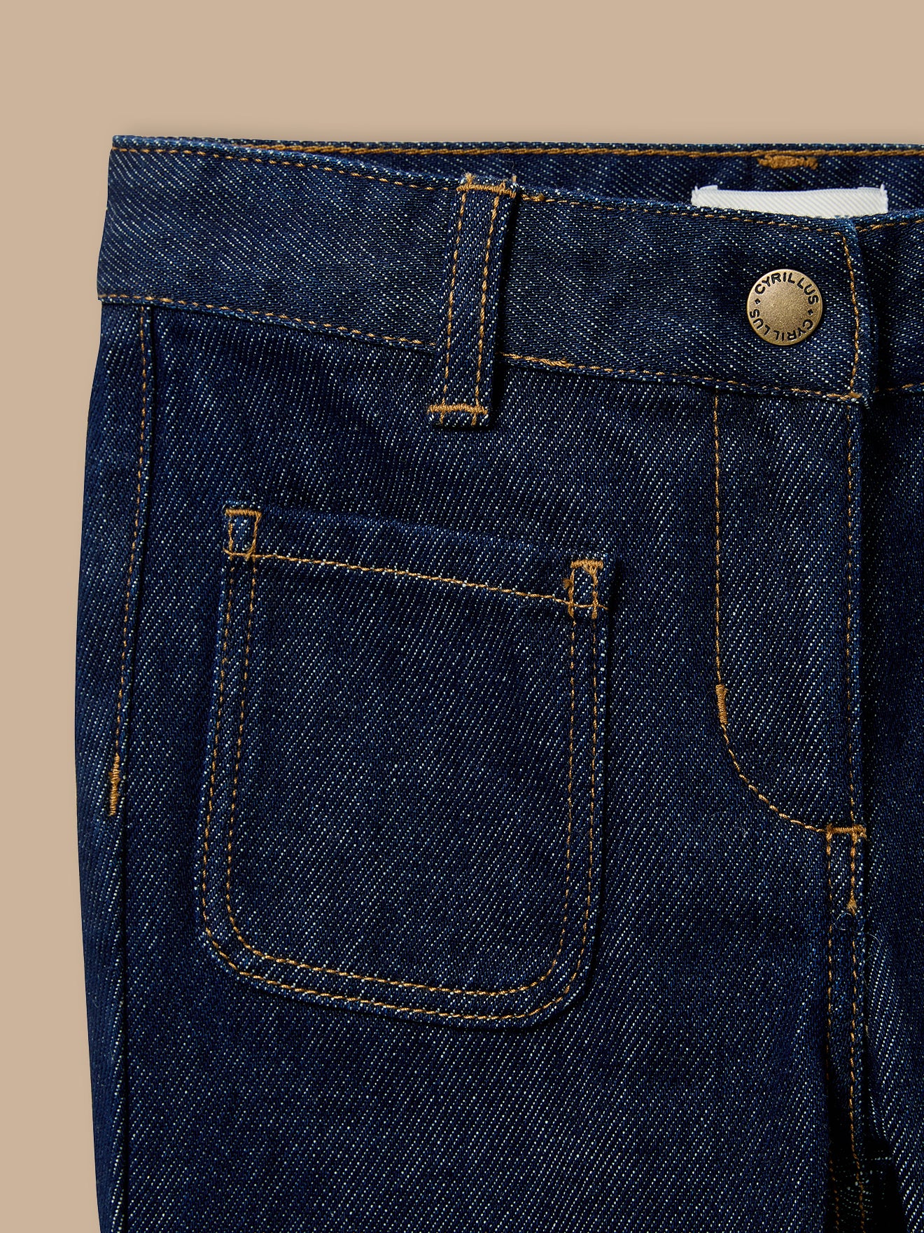 Mädchen-Denimhose, weit