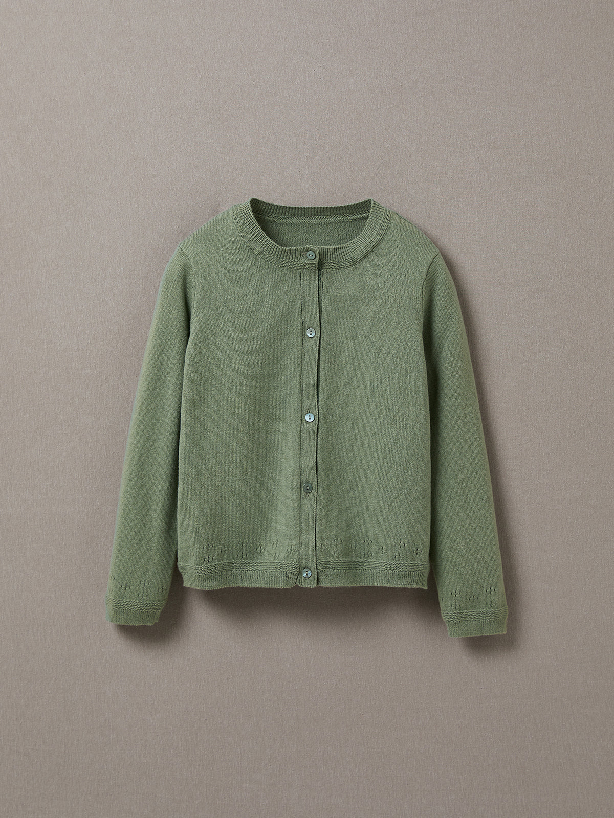 Cardigan Fille en coton et laine