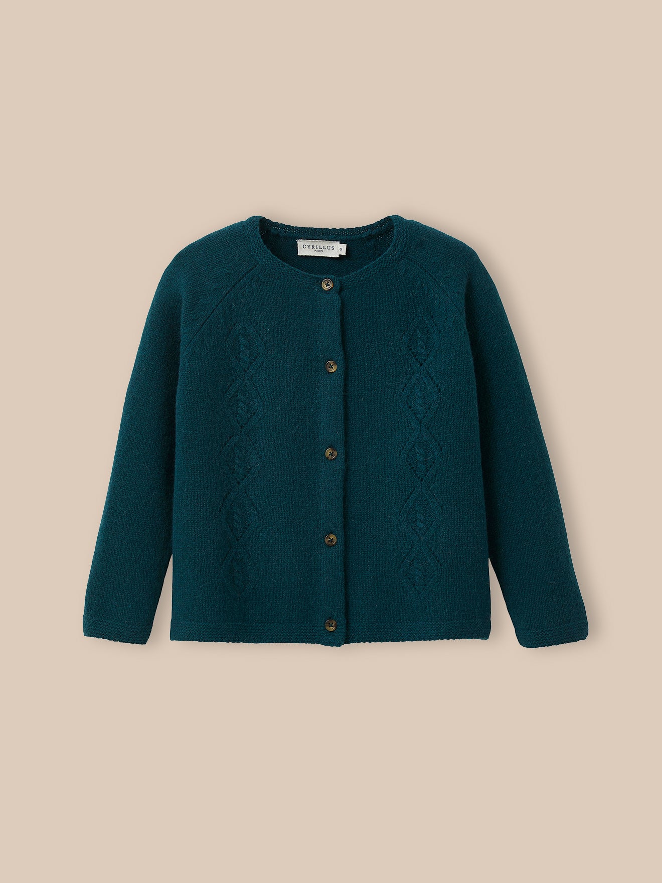 Mädchen-Cardigan aus Merino-Wolle
