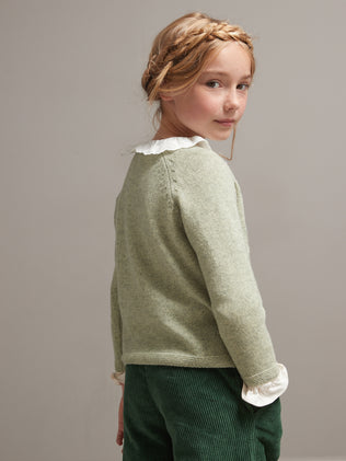 Cardigan Fille en laine mérinos