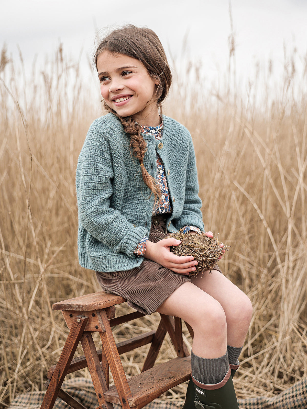 Cardigan Fille maille fantaisie