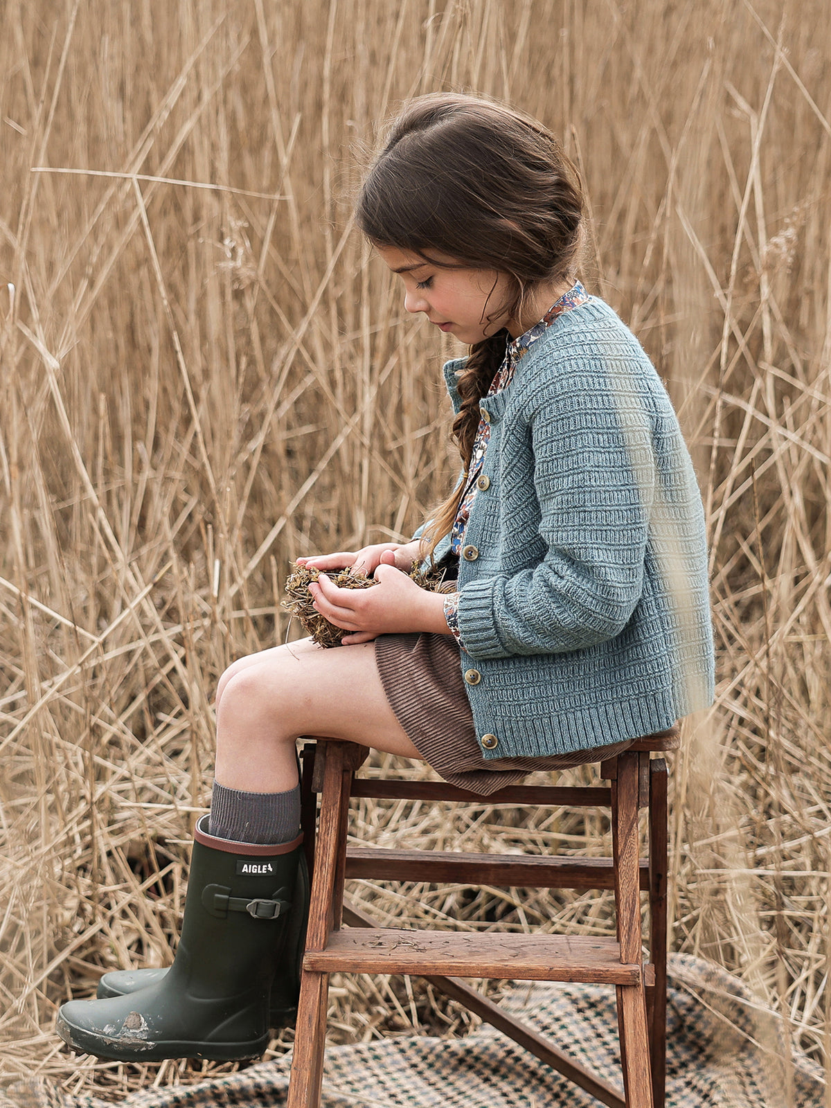 Cardigan Fille maille fantaisie