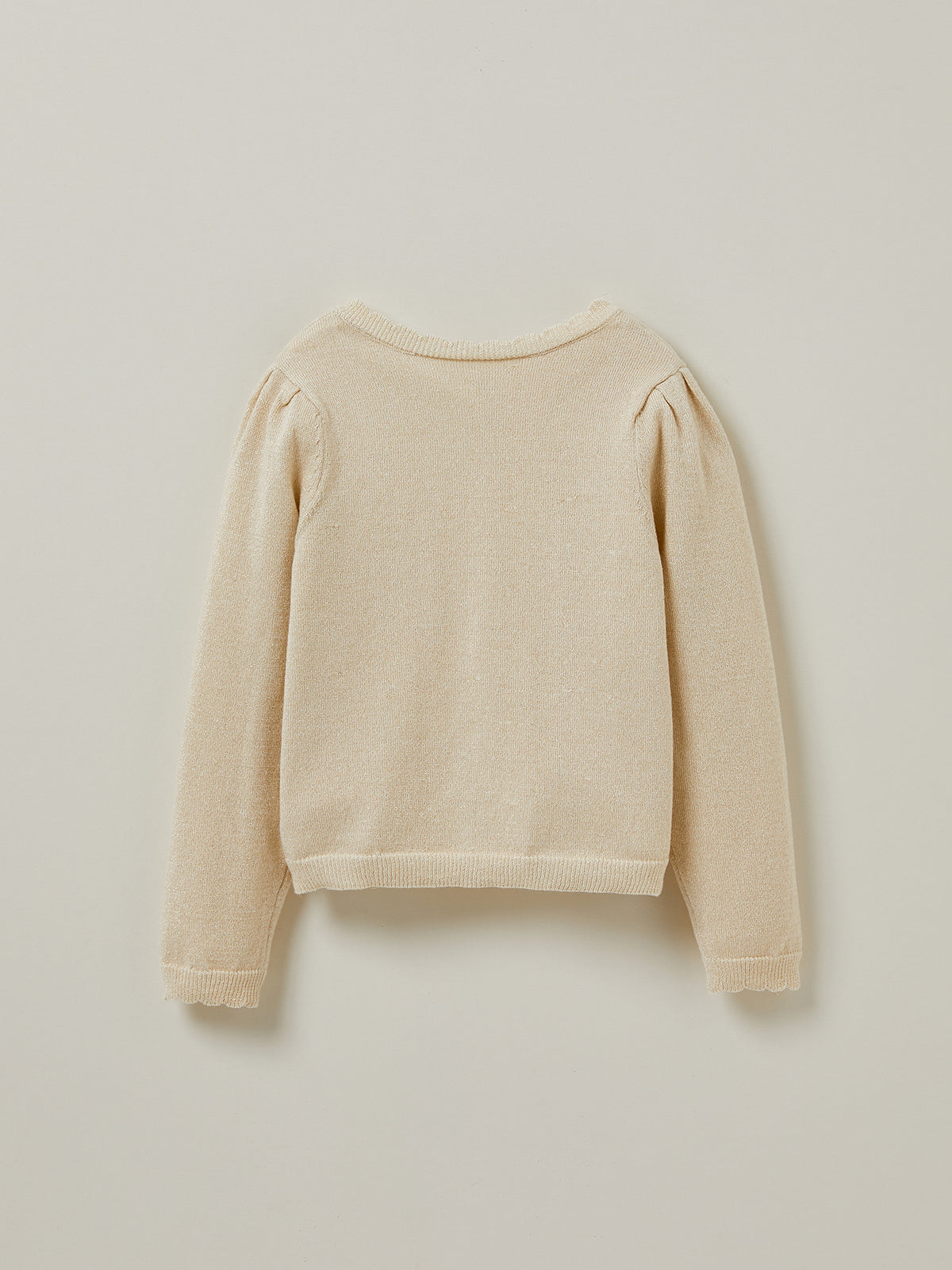 Mädchen-Cardigan mit Festonbordüre