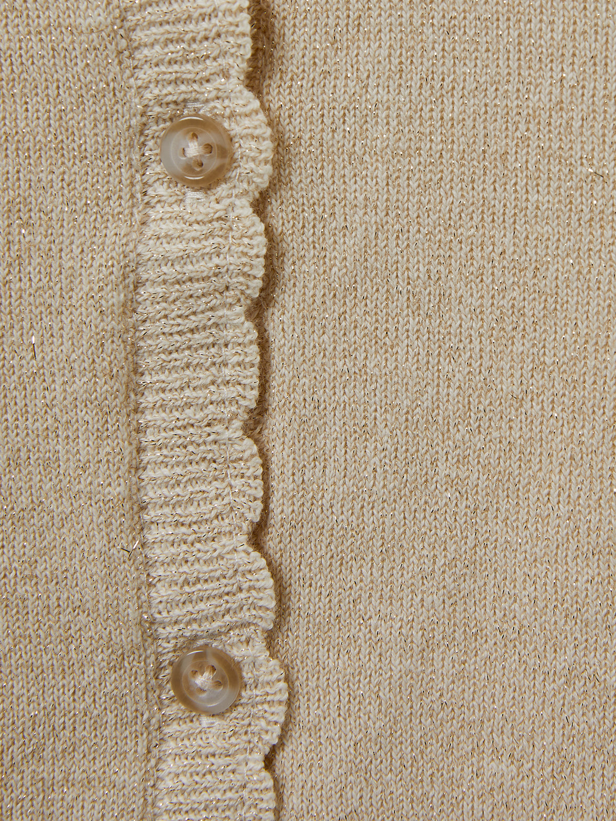 Mädchen-Cardigan mit Festonbordüre